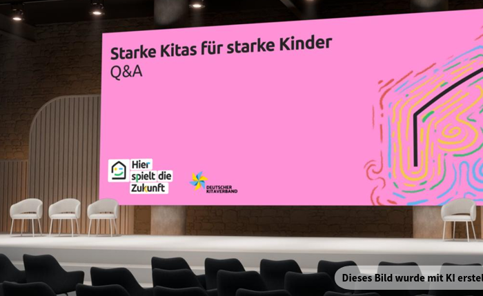 Deutscher Kitaverband Veranstaltung mit Fokus auf starke Kitas für Kinder.